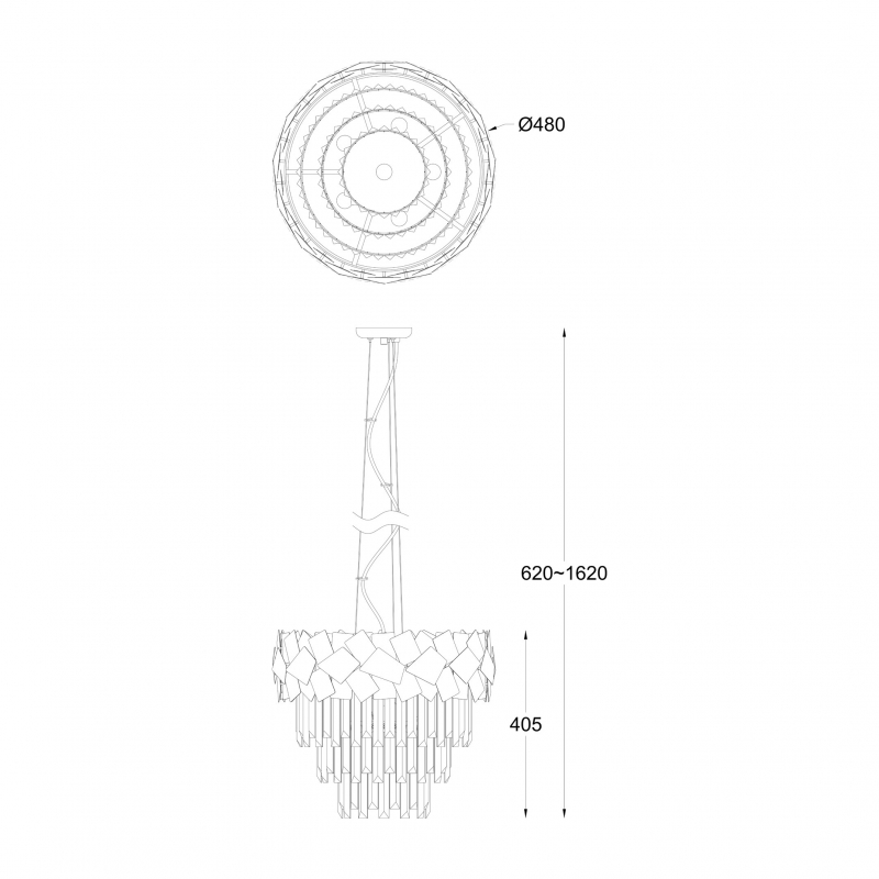 Lampa wisząca QUASAR P0506-06A-F4E3