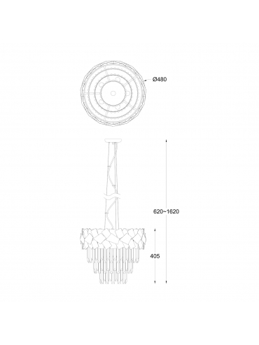 Lampa wisząca QUASAR P0506-06A-F4E3
