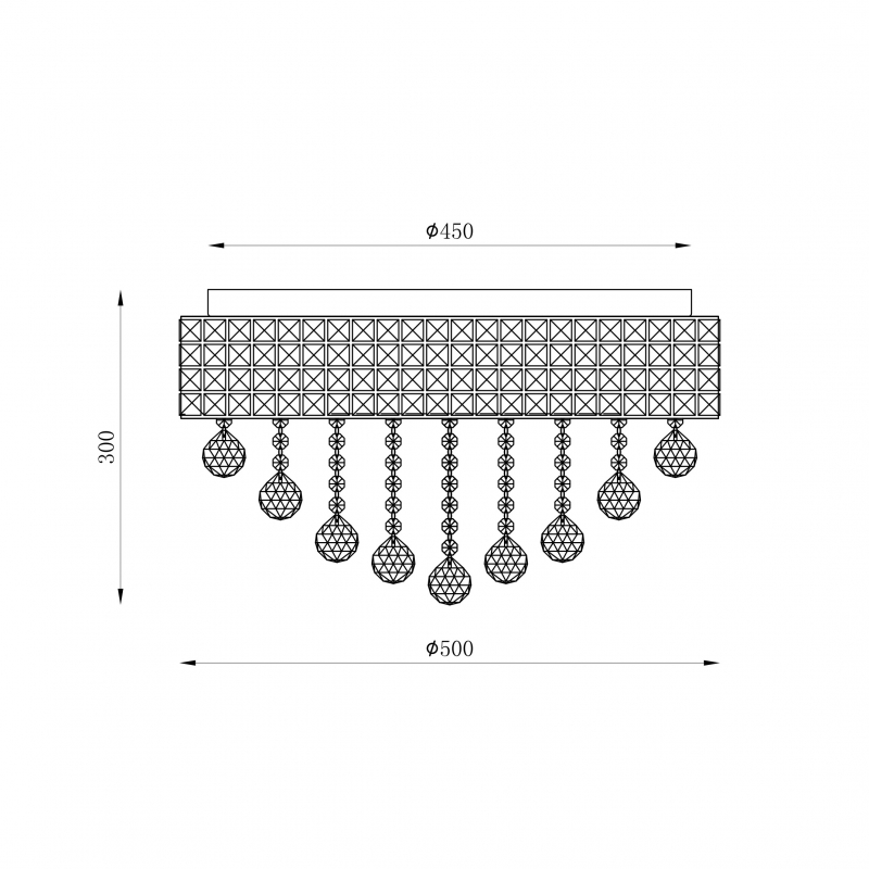 Lampa sufitowa CAPRI 19027-L