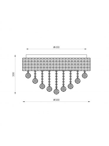 Lampa sufitowa CAPRI 19027-L