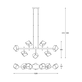 Lampa wisząca ROCK P0488-07T-SEAC