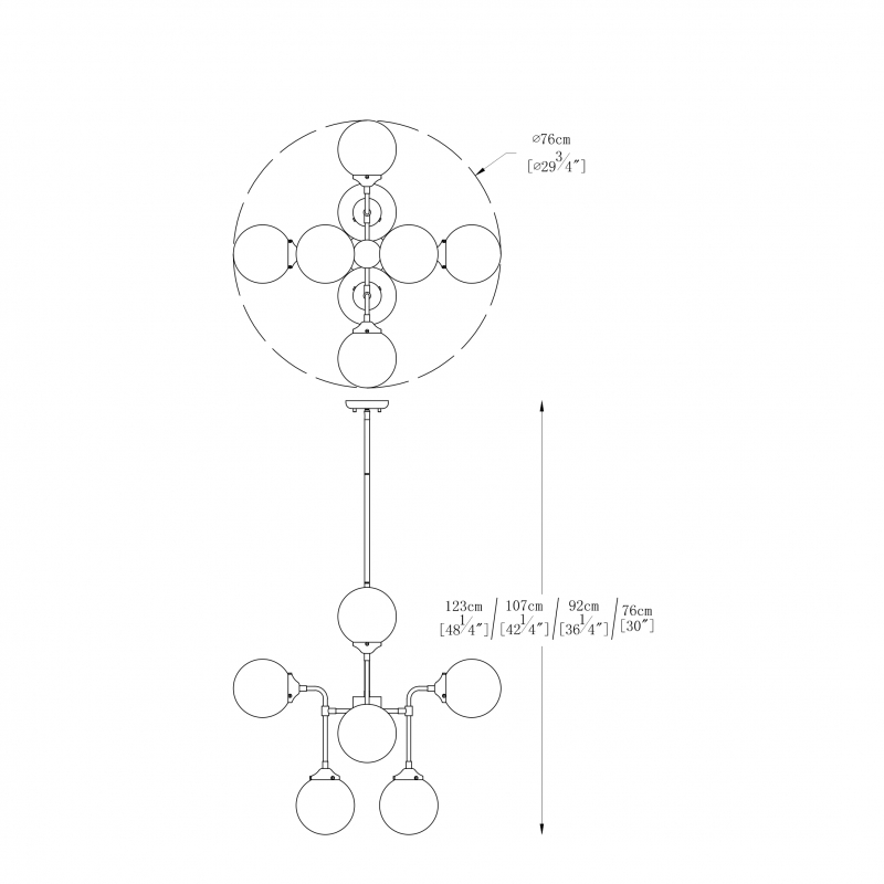 Lampa wisząca RIANO P0454-08D-SDAA