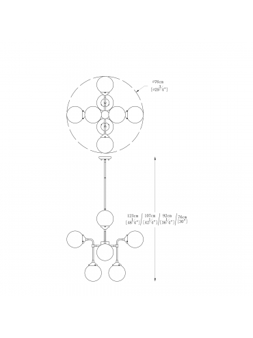 Lampa wisząca RIANO P0454-08D-SDAA