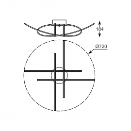 Lampa sufitowa PONTA  PL170855-4