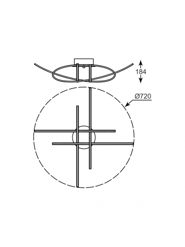 Lampa sufitowa PONTA  PL170855-4