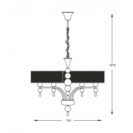 Lampa wisząca JEWELLERY P1550-05A-F4B3