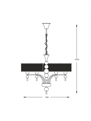 Lampa wisząca JEWELLERY P1550-05A-F4B3
