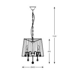 Lampa wisząca CESARE RLD94350-5B