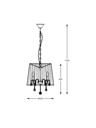 Lampa wisząca CESARE RLD94350-5B