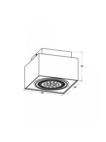 Spot BOXY CL 1 20074-WH