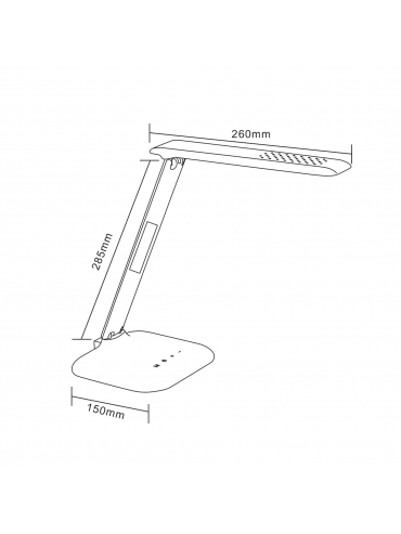 Lampa biurkowa LED H1408S-WH