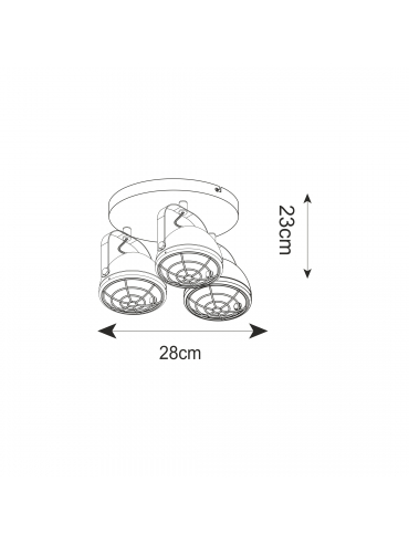 Lampa sufitowa BALVE G917006-3R