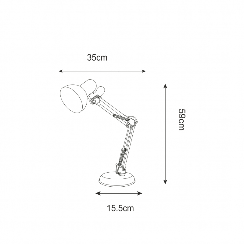 Lampa biurkowa GARITA T51S-WH