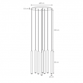 Lampa wisząca ROLL 10708801