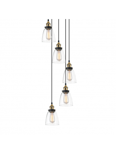 Lampa wisząca FRANCIS MDM-2563/5 GD+CL