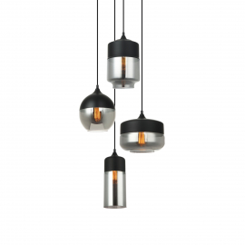 Lampa wisząca MOLINA MDM-4364/4 BK+SG