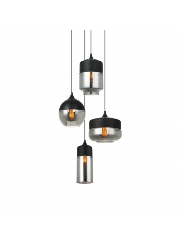 Lampa wisząca MOLINA MDM-4364/4 BK+SG