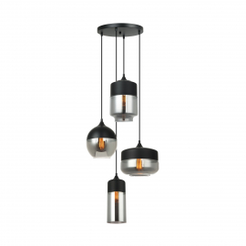 Lampa wisząca MOLINA MDM-4364/4 BK+SG