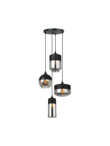 Lampa wisząca MOLINA MDM-4364/4 BK+SG