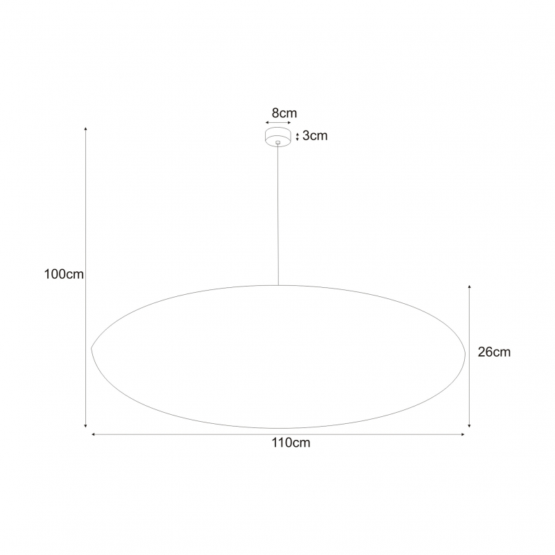 Lampa wisząca TIZI GRAY K-3408