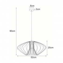 Lampa wisząca TIZI WHITE K-3407