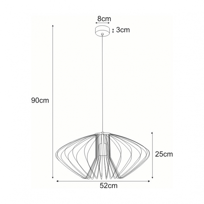 Lampa wisząca TIZI WHITE K-3407