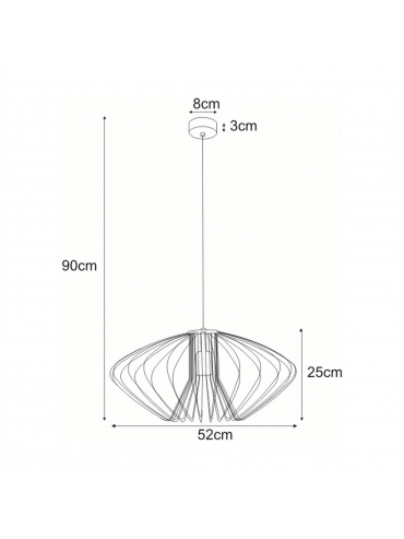 Lampa wisząca TIZI WHITE K-3407