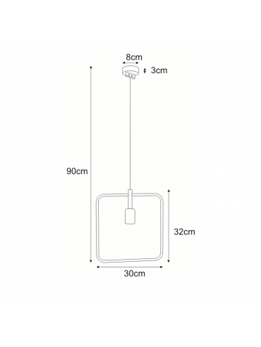 Lampa wisząca TOBIK BLACK K-3832