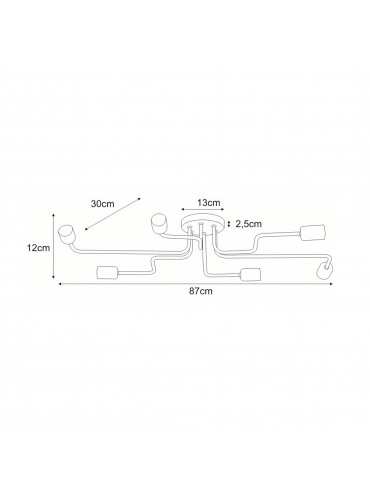 Lampa sufitowa SKADI K-3890
