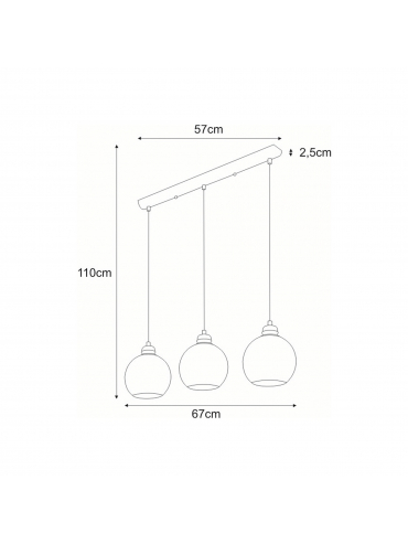 Lampa wisząca GALAXY I CHROM K-8003-3