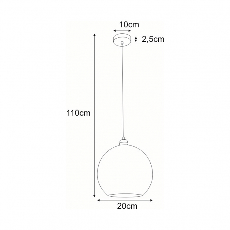 Lampa wisząca GALAXY I CHROM K-8003-20