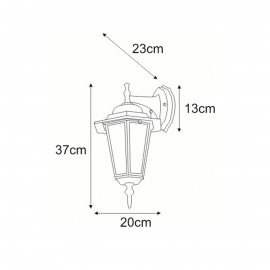 Kinkiet zewnętrzny STANDARD DOWN K-5009A