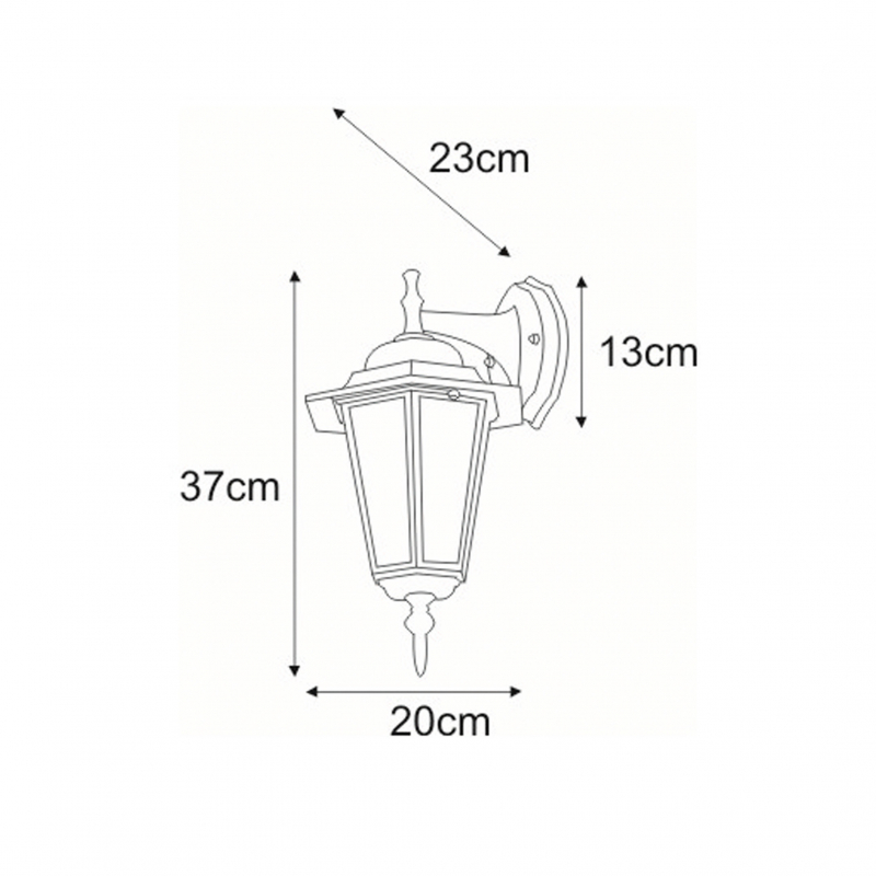 Kinkiet zewnętrzny STANDARD DOWN K-5009A