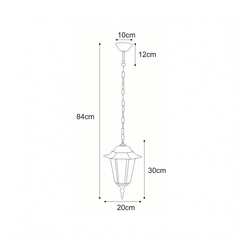 Lampa elewacyjna STANDARD K-5009H