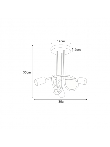 Lampa sufitowa DEZE K-3620