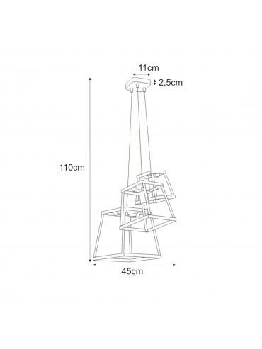 Lampa wisząca TEDY K-4132