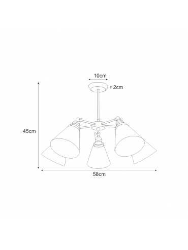 Lampa wisząca SAMANTA K-8037B-5