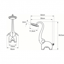 Lampa biurkowa SŁONIK K-BL-1603