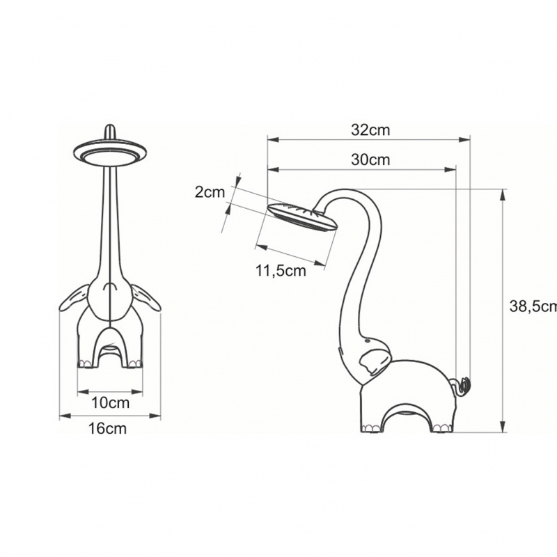 Lampa biurkowa SŁONIK K-BL-1603