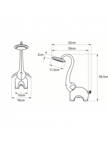 Lampa biurkowa SŁONIK K-BL-1603