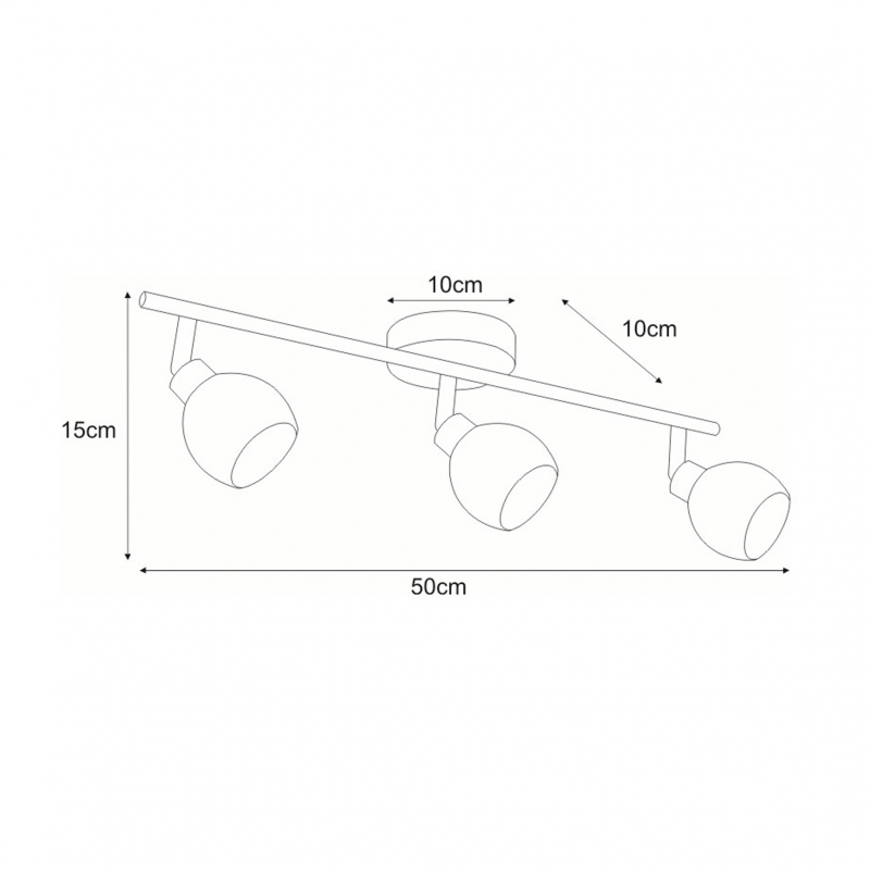 Lampa sufitowa AZELA K-C9528/3