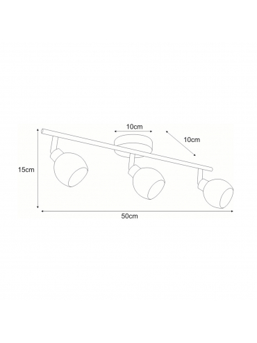 Lampa sufitowa AZELA K-C9528/3