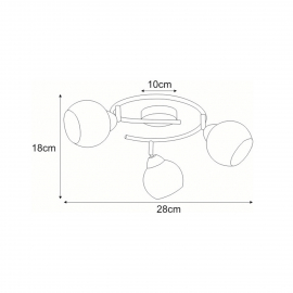 Lampa sufitowa ATRIA K-C9530/3