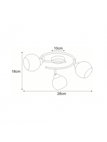 Lampa sufitowa ATRIA K-C9530/3