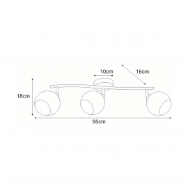 Lampa sufitowa ATRIA K-C9530A/3