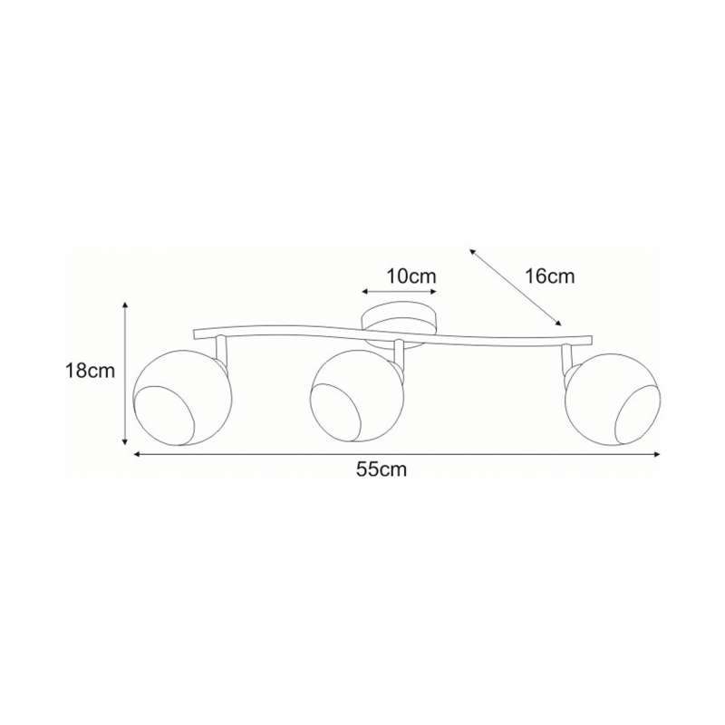 Lampa sufitowa ATRIA K-C9530A/3