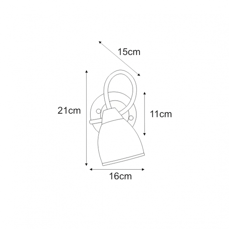 Kinkiet SAMIRA K-JSL-8090/1W CHR