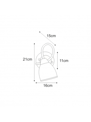 Kinkiet SAMIRA K-JSL-8090/1W CHR