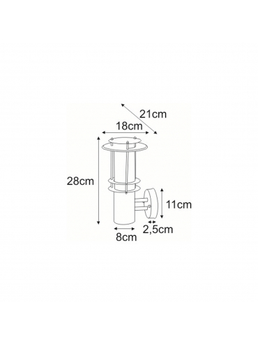 Kinkiet zewnętrzny TARES K-LP238A