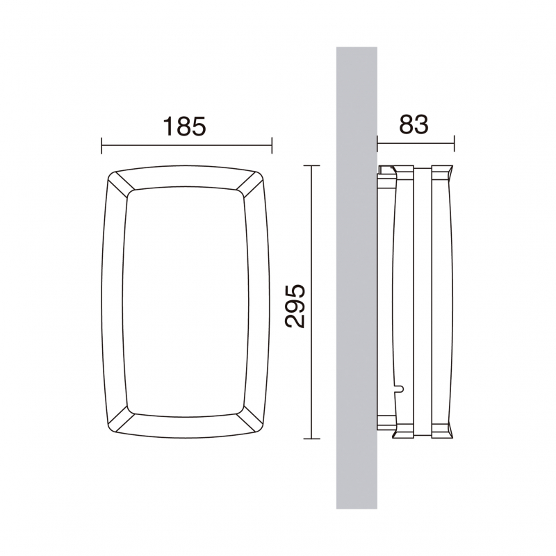 Lampa elewacyjna KIRA 169A-G05X1A-04